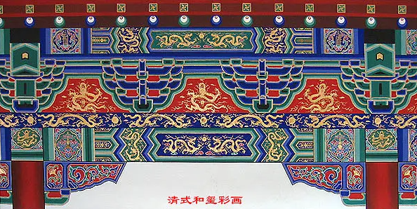 成都中国建筑彩画装饰图案